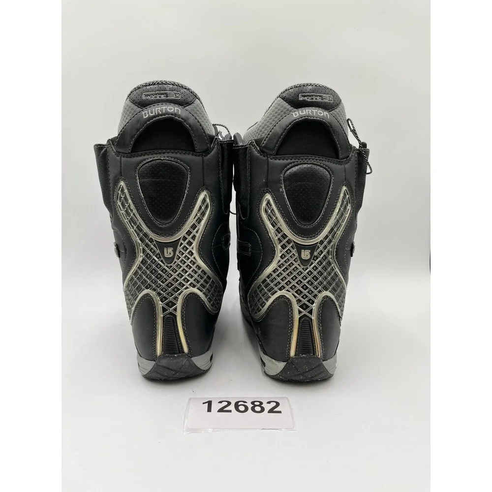 Burton Driver X Snowboard Boots Mens 9 Black Gray Traditional Lace UP Winter